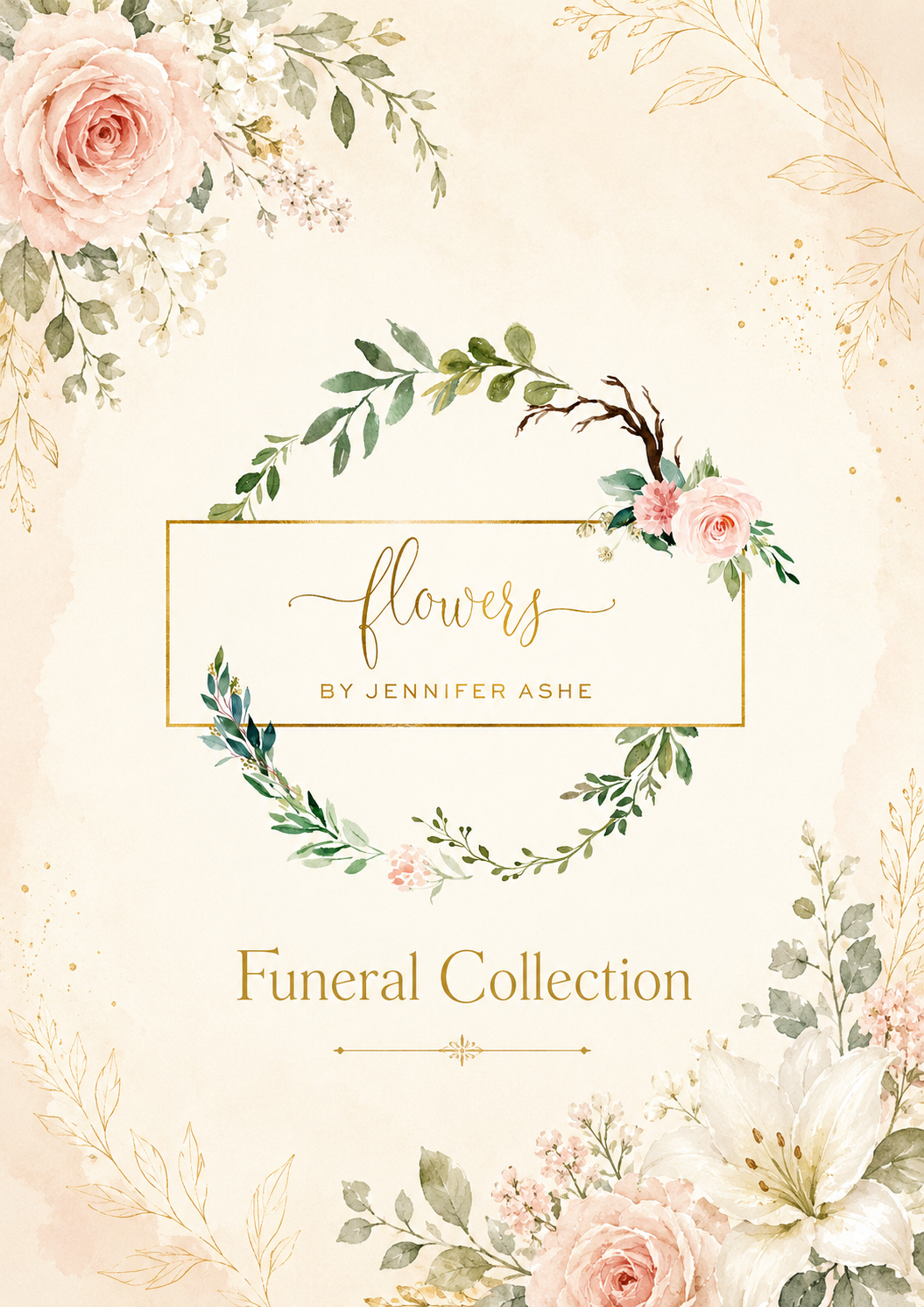 Flowers by Jennifer Ashe Funeral Collection brochure